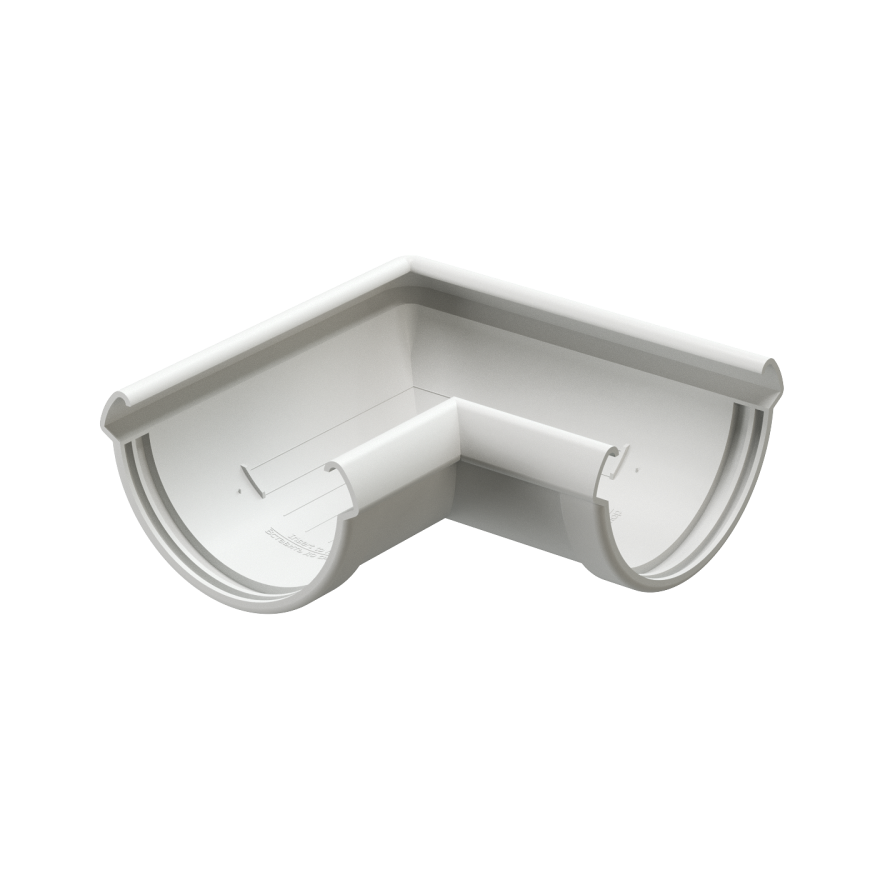 Угол желоба 90˚ Docke Lux, Пломбир купить в Цандрыпш