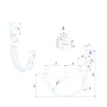 Крюк короткий усиленный модернизированный с комплектом крепления Aquasystem, RAL 8017 Тёмно Коричневый 150/100 купить в Цандрыпш