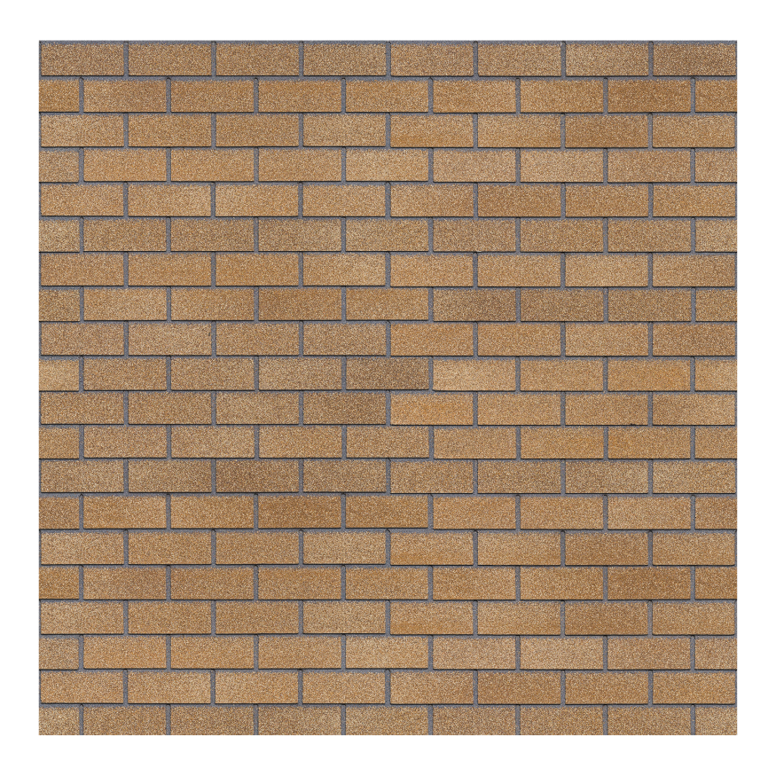 Битумная фасадная плитка Технониколь HAUBERK кирпич Песчаный, 2 кв.м. купить в Цандрыпш