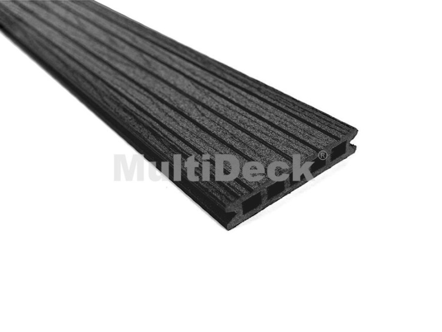 Террасная доска из ДПК MultiDeck Pro Цвет: Черный бархат купить в Цандрыпш