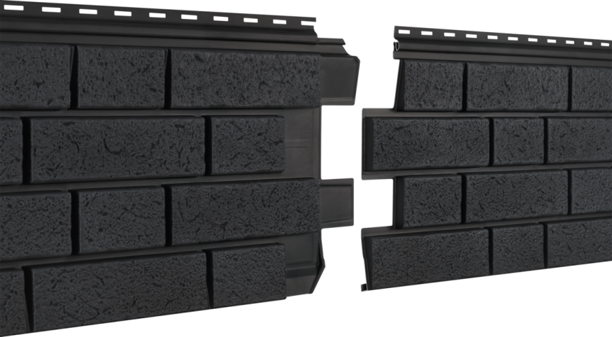 Фасадная панель Ю-пласт Стоун Хаус S-Lock Клинкер Нордик, Графитовый купить в Цандрыпш