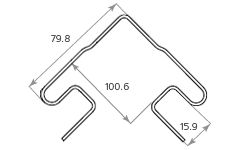 Наружный угол Tecos Ardennes Бургунд купить в Цандрыпш