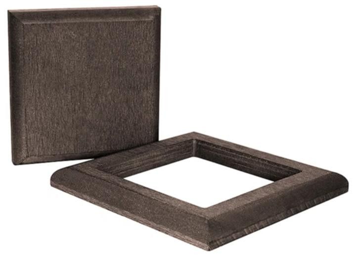 Комплект крышки и юбки ДПК для столба Polivan DENPASAR коричневый темный купить в Цандрыпш