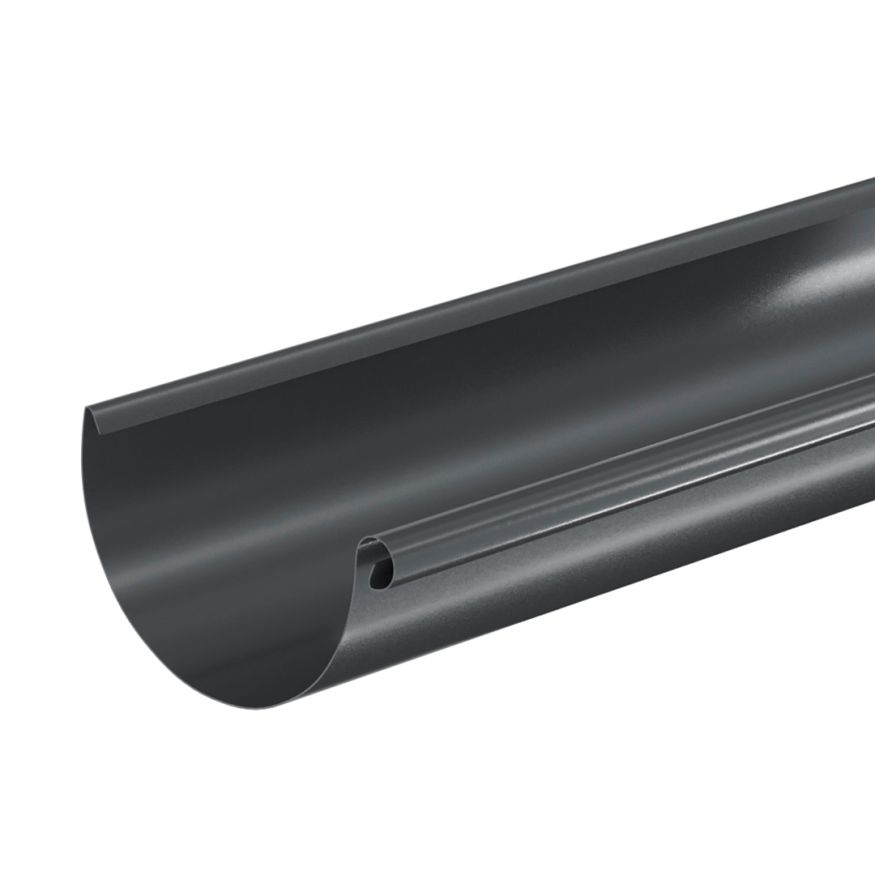 Желоб водосточный Aquasystem, PU MATT, RAL 7024 Тёмно-серый 125/90 купить в Цандрыпш