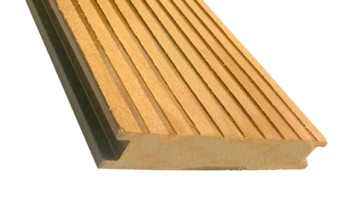 Террасная доска ECODECKING Premium в желтом цвете из ДПК купить в Цандрыпш