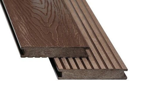 Террасная доска ECODECKING Premium из ДПК, цвет Коричневый купить в Цандрыпш