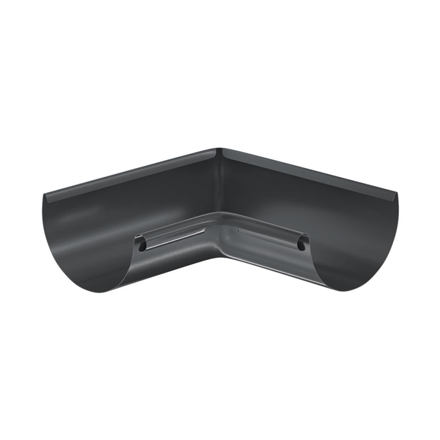 Угол желоба внутренний 90° Aquasystem, RAL 7024 Тёмно-серый 125/90 купить в Цандрыпш