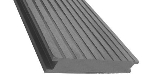 Террасная доска ECODECKING Premium из ДПК в сером цвете купить в Цандрыпш
