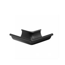 Угол желоба внешний 90°, Aquasystem, RAL 9005 Чёрный 125/90