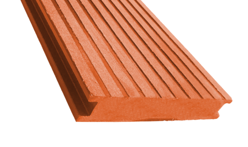 Террасная доска ECODECKING Premium из ДПК в цвете терракот купить в Цандрыпш