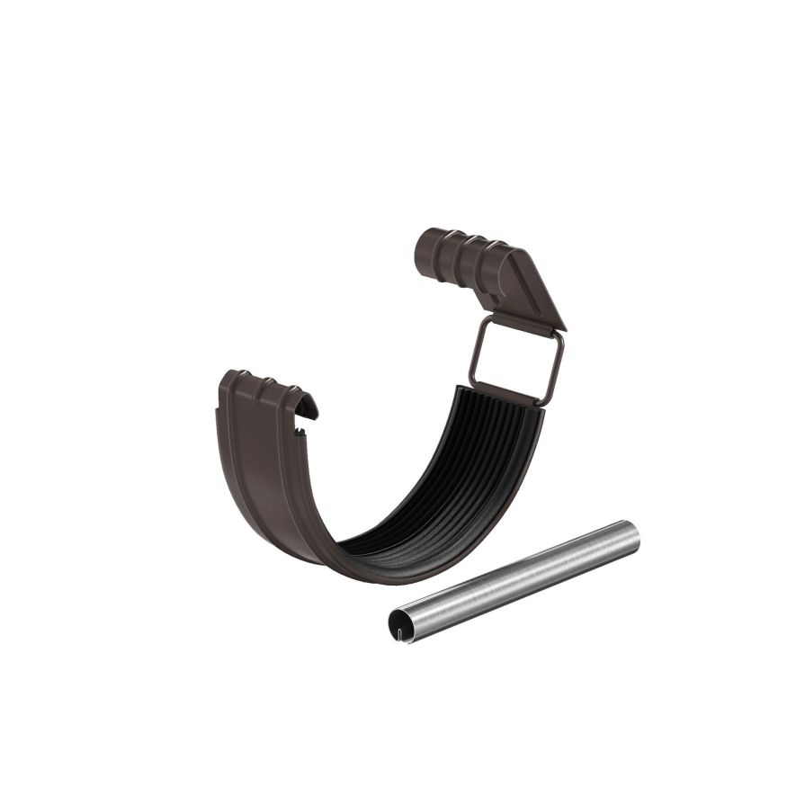 Соединитель желоба в комплекте Aquasystem, PU MATT, RAL 8017 Темно Коричневый 125/90 купить в Цандрыпш