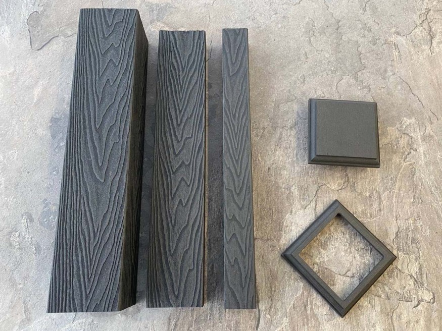 Столб для ограждения из ДПК EasyDecking, Wood-X, Черное дерево купить в Цандрыпш