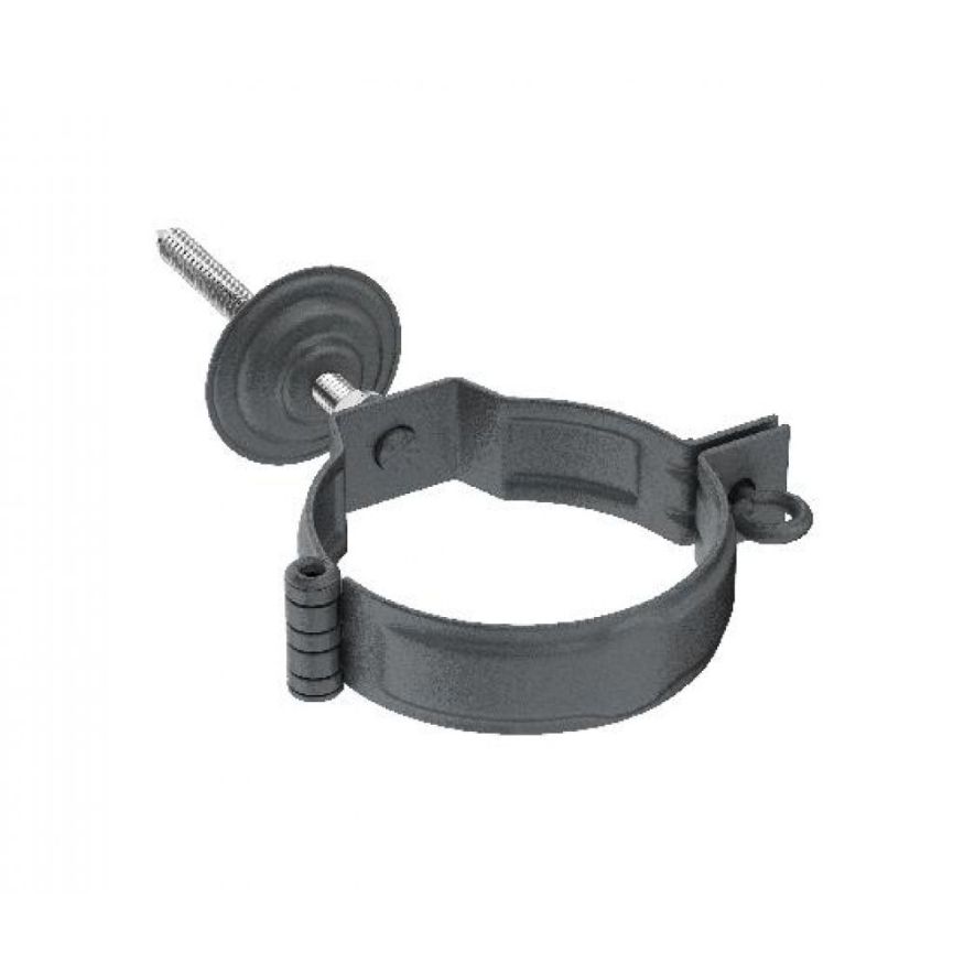 Декоративный хомут для трубы Aquasystem RR 23 Маренго matt 150/100 с комплектом крепления купить в Цандрыпш
