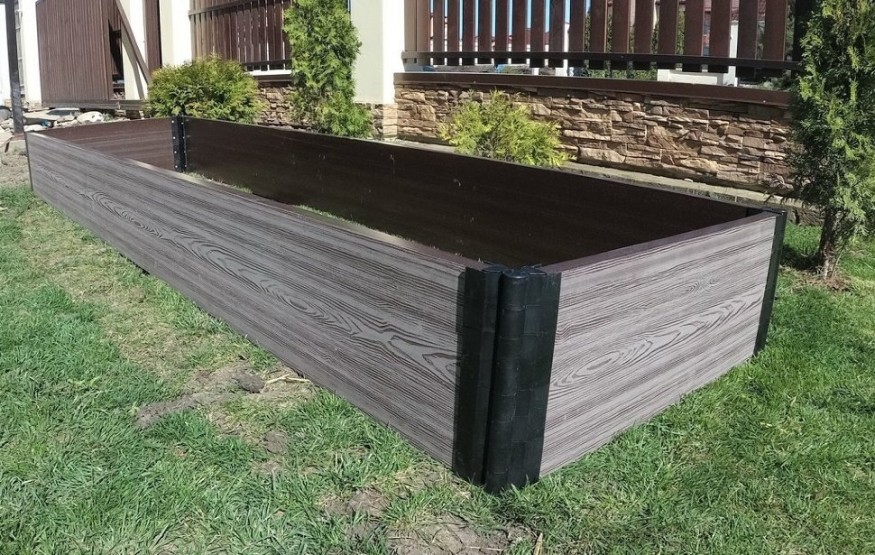 Доска для грядок NauticPrime из ДПК, серого цвета, размеры 300х30х2950 мм купить в Цандрыпш