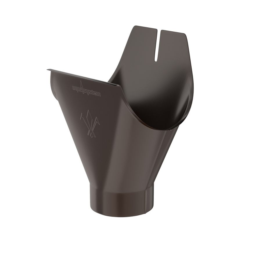 Воронка желоба Aquasystem, PU MATT, RAL 8017 Темно Коричневый 125/90 купить в Цандрыпш