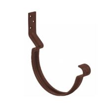 Короткий крюк для крепления желоба Aquasystem, RAL 8017, матовый коричневый, 125/90.