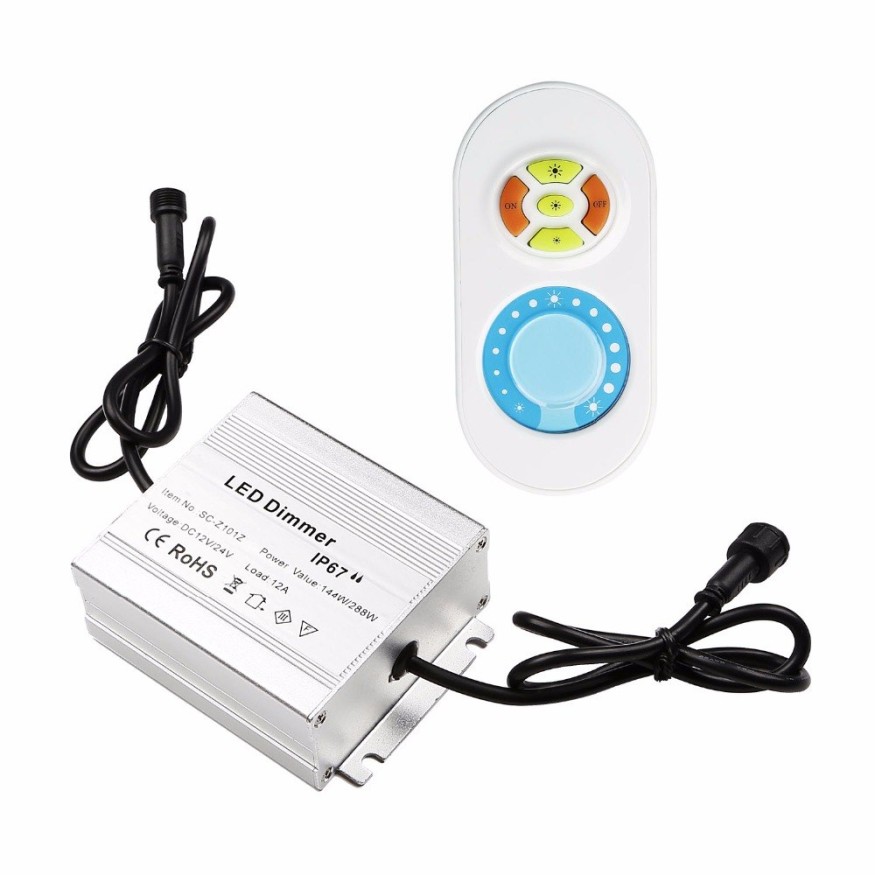 LED Диммер IP67 с дистанционным управлением до 60W Woodvex купить в Цандрыпш