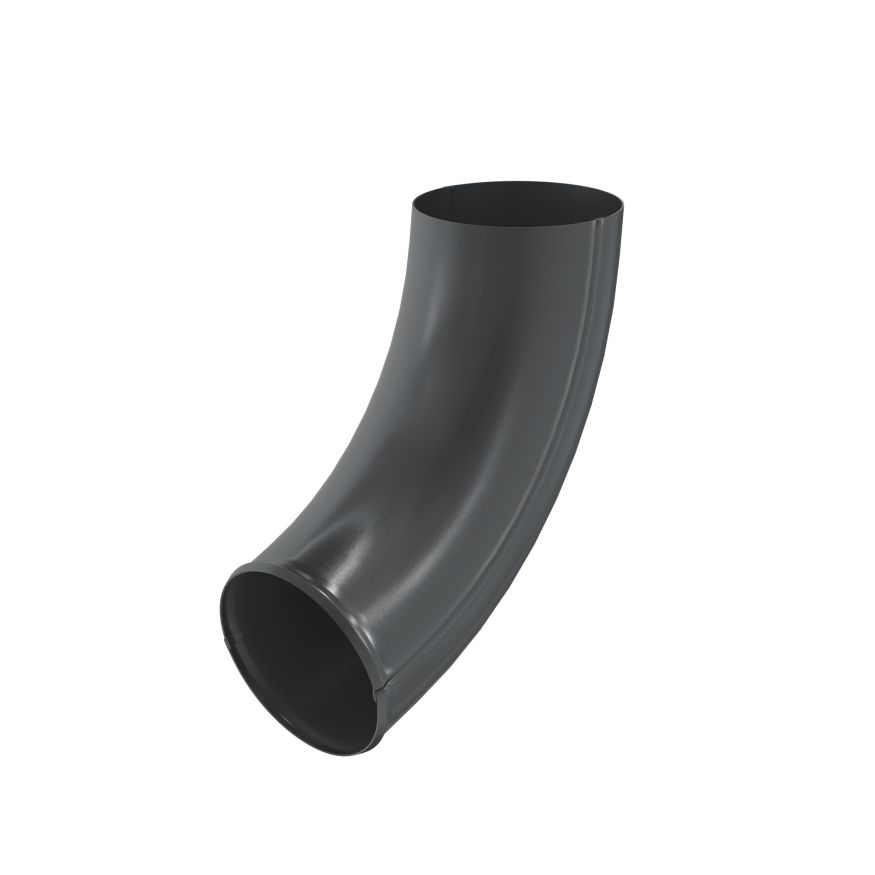 Отвод трубы Aquasystem, PU MATT, RAL 7024 Тёмно-серый 125/90 купить в Цандрыпш