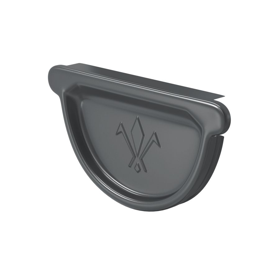 Заглушка универсальная с резиновым уплотнителем Aquasystem, PU MATT, RAL 7024 Тёмно-серый 125/90 купить в Цандрыпш