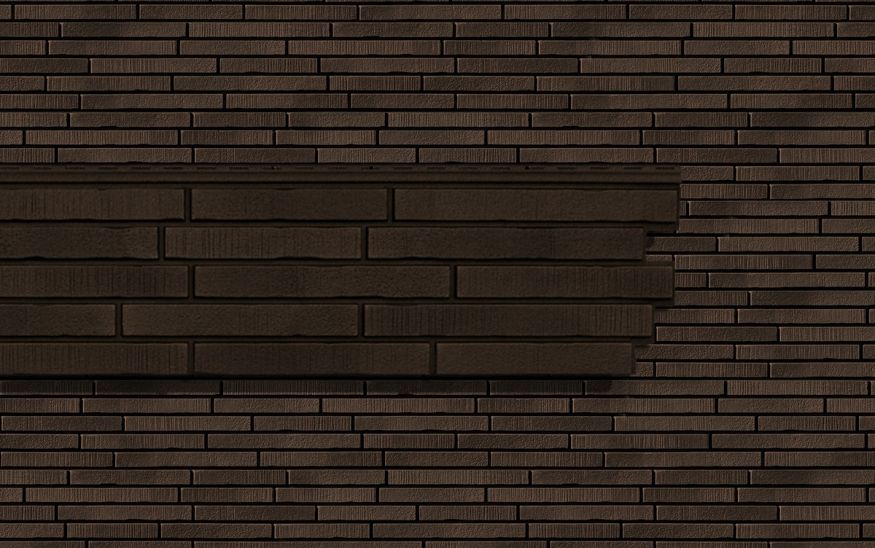 Фасадная панель Ю-Пласт Стоун Хаус S-Lock Ригельный кирпич, Мокко купить в Цандрыпш