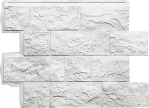 Фасадная панель Альта-Профиль, Туф ЭКО, Белый