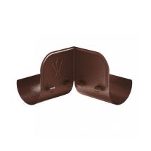 Ограничитель перелива угловой Aquasystem, коричневый матовый RAL 8017, 125/90