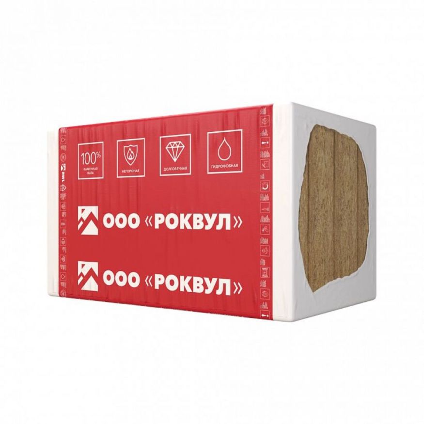 Утеплитель Rockwool ВЕНТИ БАТТС Д Оптима 150х600х1000/4шт/2.4м2/0.36м3 (16упак/палл) Rockwool купить в Цандрыпш