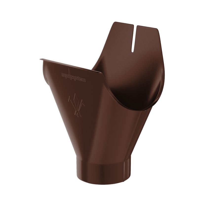 Воронка желоба Aquasystem, RAL 8017 Коричневый 125/90 купить в Цандрыпш