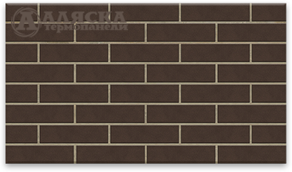 Фасадные термопанели Аляска серия Классика 33. Amsterdam brown купить в Цандрыпш