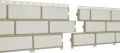 Фасадные панели Ю-Пласт, Стоун Хаус Кирпич, Белый с декорированным швом купить в Цандрыпш