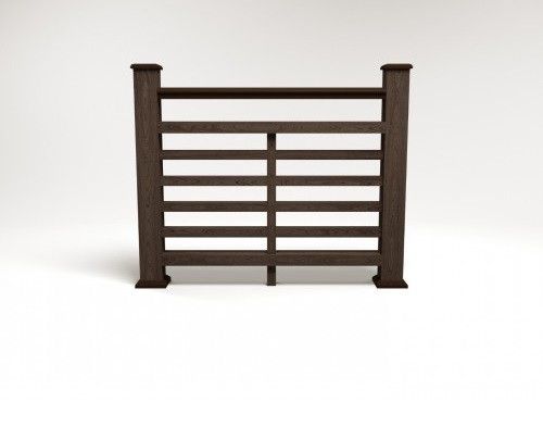 Ограждение из ДПК FG4 в цвете венге купить в Цандрыпш