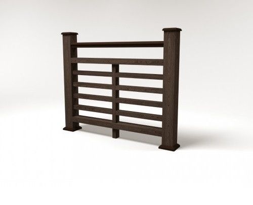 Ограждение из ДПК FG4 в цвете венге купить в Цандрыпш