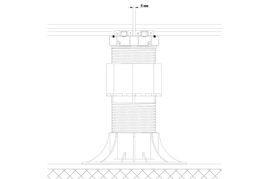 Лага Алюминий Holzhof HILST JOIST стыковочная SLIM MAX купить в Цандрыпш