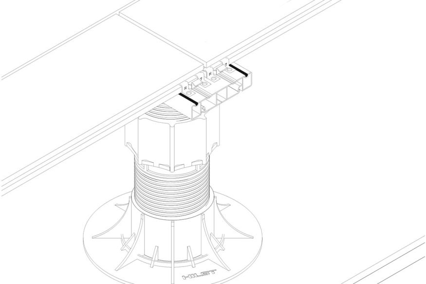 Лага Алюминий Holzhof HILST JOIST стыковочная SLIM MAX купить в Цандрыпш