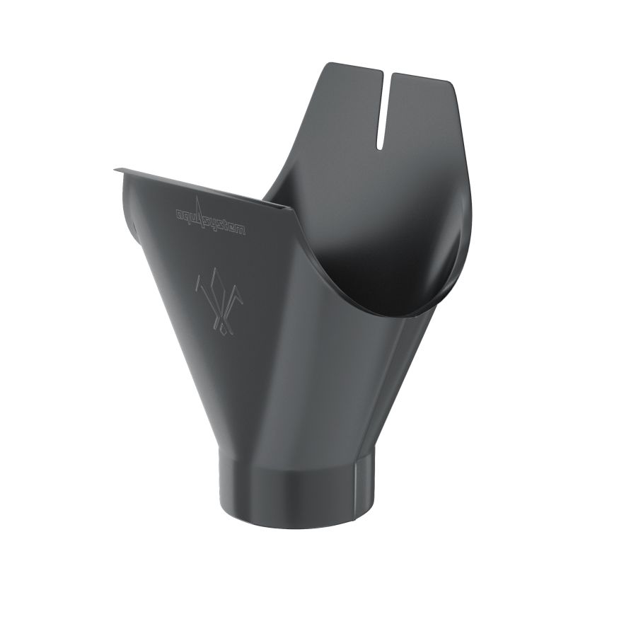 Воронка желоба Aquasystem, PU MATT, RAL 7024 Тёмно-серый 150/100 купить в Цандрыпш