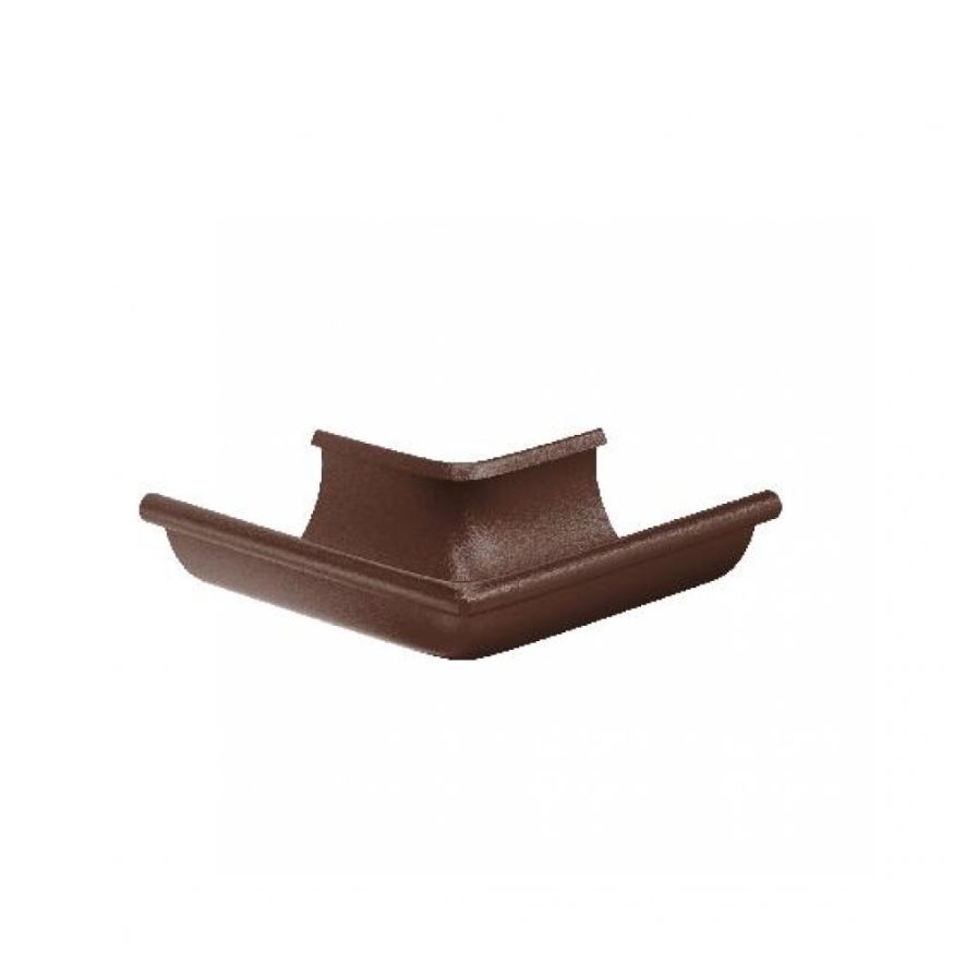 Наружный угол желоба 90°, Aquasystem, RAL 8017 Коричневый матовый 125/90 купить в Цандрыпш