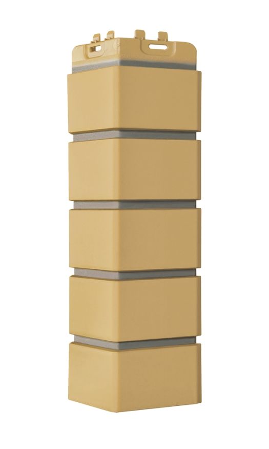 Угол наружный Grand Line, Клинкерный кирпич Design, Песочный, шов RAL 7006  купить в Цандрыпш