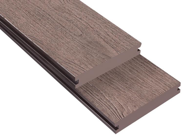Террасная доска ДПК Outdoor 3D полнотелая NEVADA/CALIFORNIA BROWN коричневый микс. купить в Цандрыпш