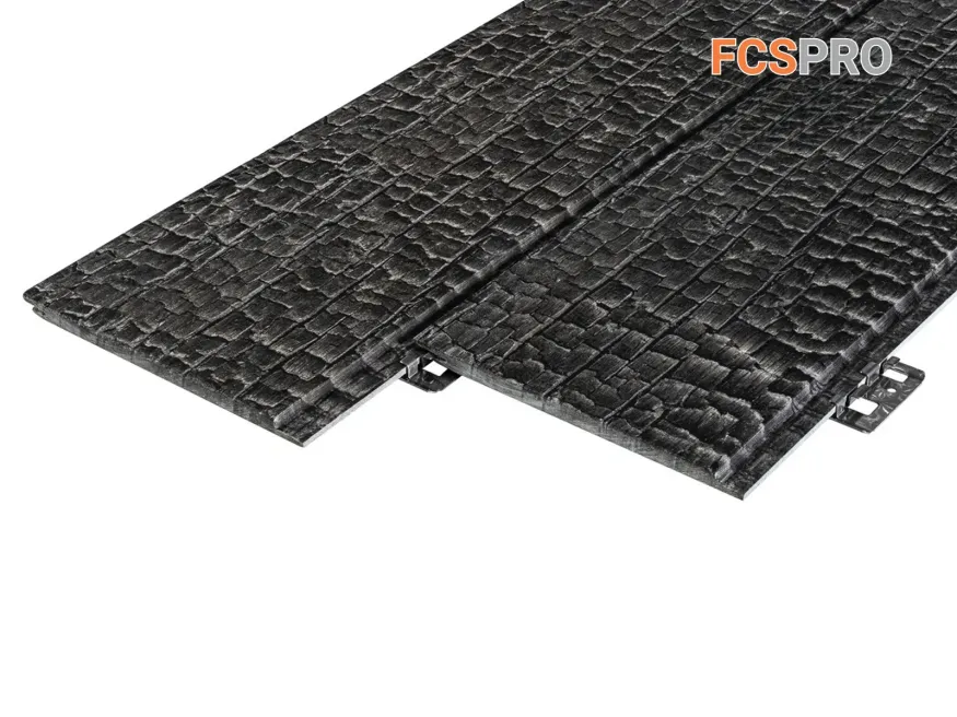 Фиброцементная панель FCSPRO Decor Wood Click Угольное купить в Цандрыпш