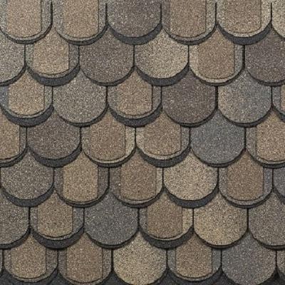 Трехслойная ламинированная черепица Shinglas, Атлантика, цвет Мадейра купить в Цандрыпш
