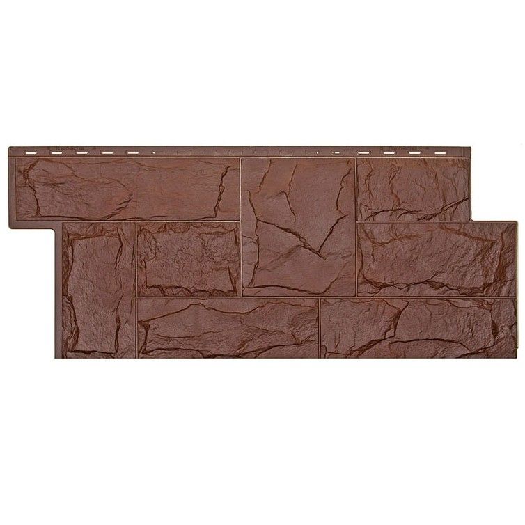 Фасадная панель T-Сайдинг, Гранит Леон Коричневый купить в Цандрыпш